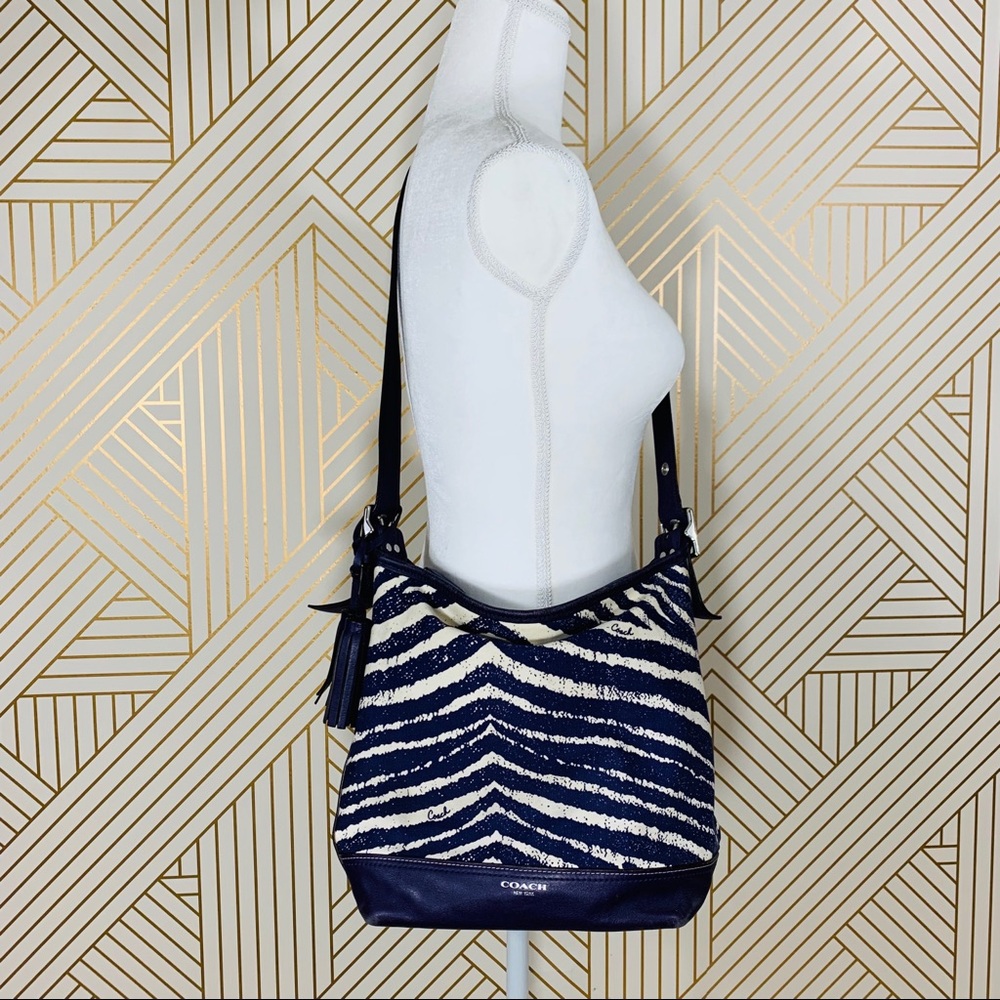 SALE | Coach Legacy Purple Zebra Print Purse - Picture 2 of 8